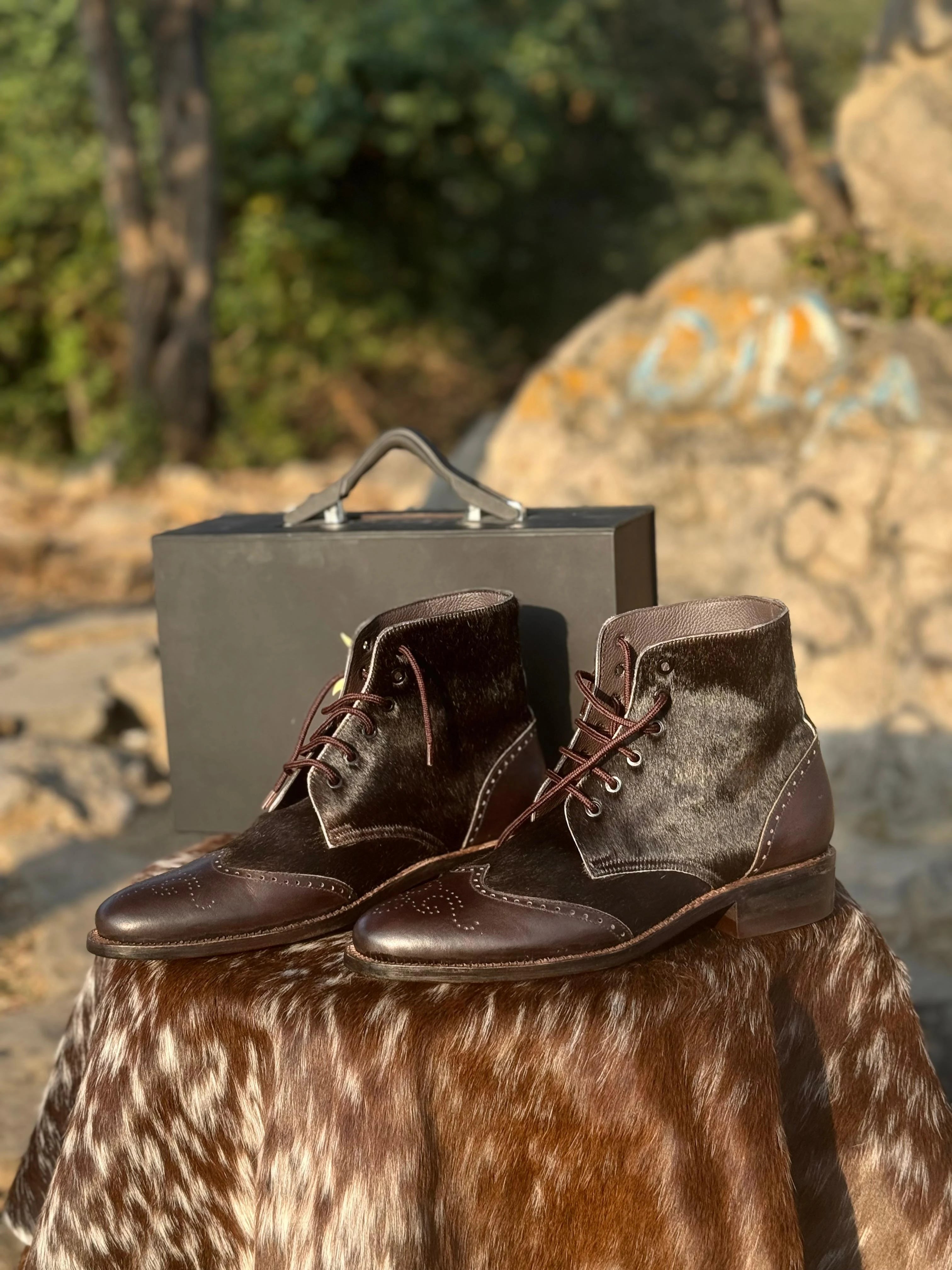 The Goat Wing Tip Boot